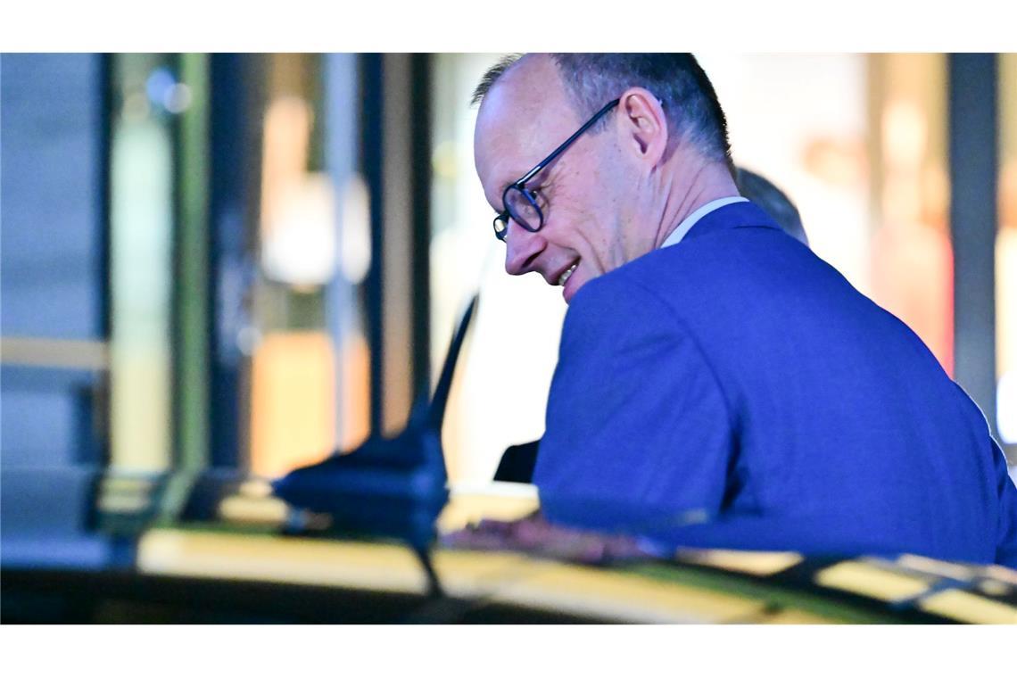 Merz verließ die Adenauer-Stiftung nach der Wahl wortlos.