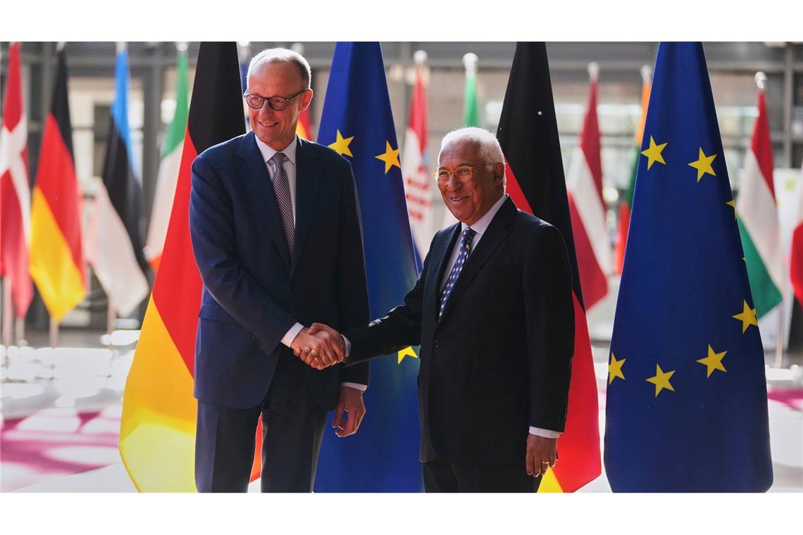 Merz in Brüssel: Grenzkontrollen kein deutscher Alleingang Merz verteidigt Grenzkontrollen.