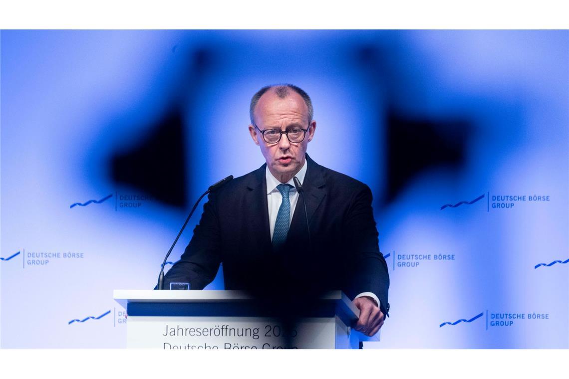 Merz: "Wir wollen endlich dafür sorgen, dass wir einen offenen europäischen Kapitalmarkt bekommen, auch mit der notwendigen Finanzmarktinfrastruktur."