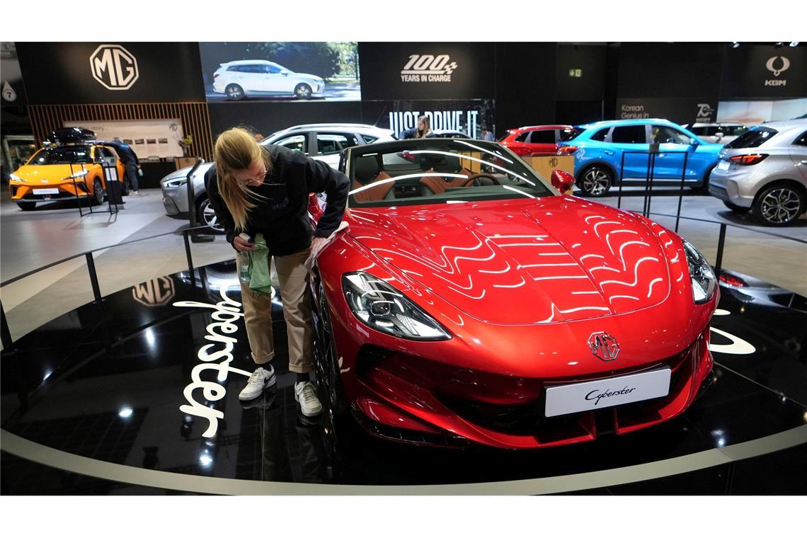 In Deutschland fahren kaum chinesische Automarken MG Roewe tritt teils nur unter MG auf und hat auch günstigere Autos als diesen Roadster im Programm. (Archivbild)