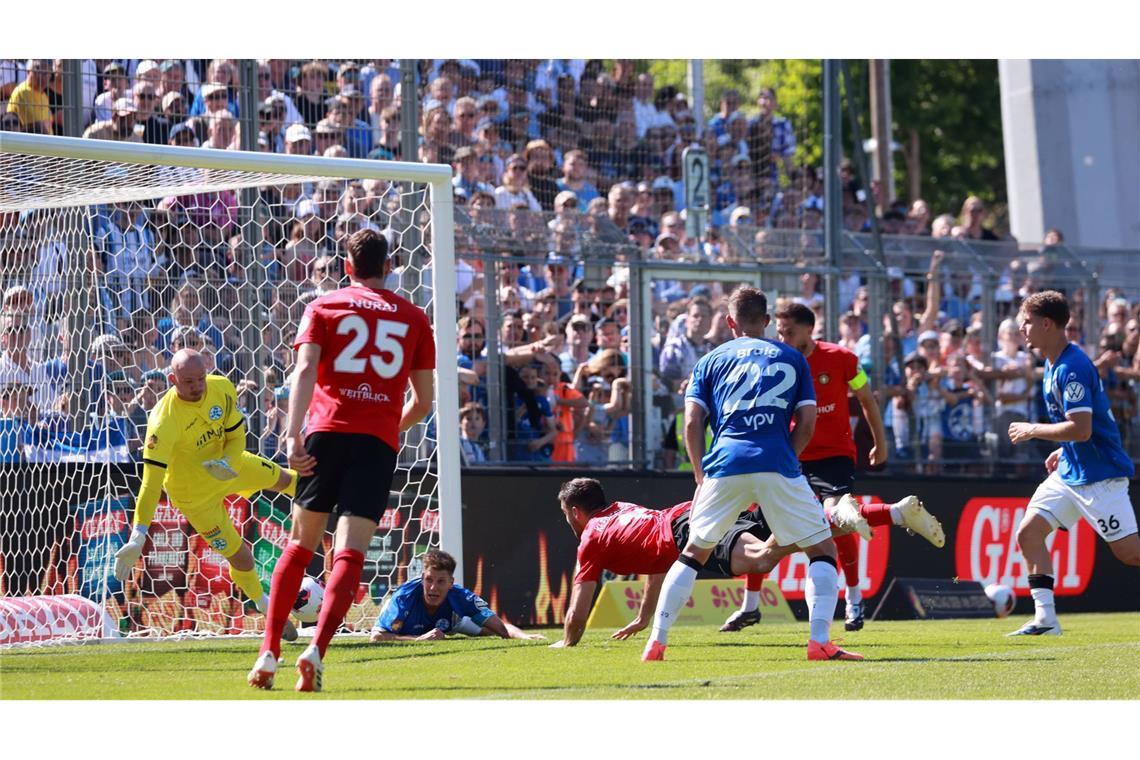 Aus der  Pokaltraum für die Stuttgarter Kickers – Großaspach  holt Double
