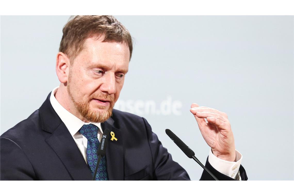 „Investitionsbooster“ – Länder fordern Kostenersatz Michael Kretschmer, Ministerpräsident von Sachsen und Vorsitzender der Ministerpräsidentenkonferenz (Archivbild).