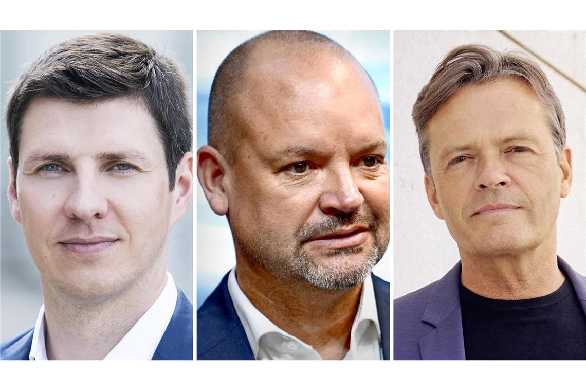Deshalb baut Mercedes den Vorstand erneut um Michael Schiebe (li.) kommt neu in den Vorstand. Er rückt auf den Platz von Jörg Burzer (Mi.), der wiederum Markus Schäfer (re.) ersetzt.