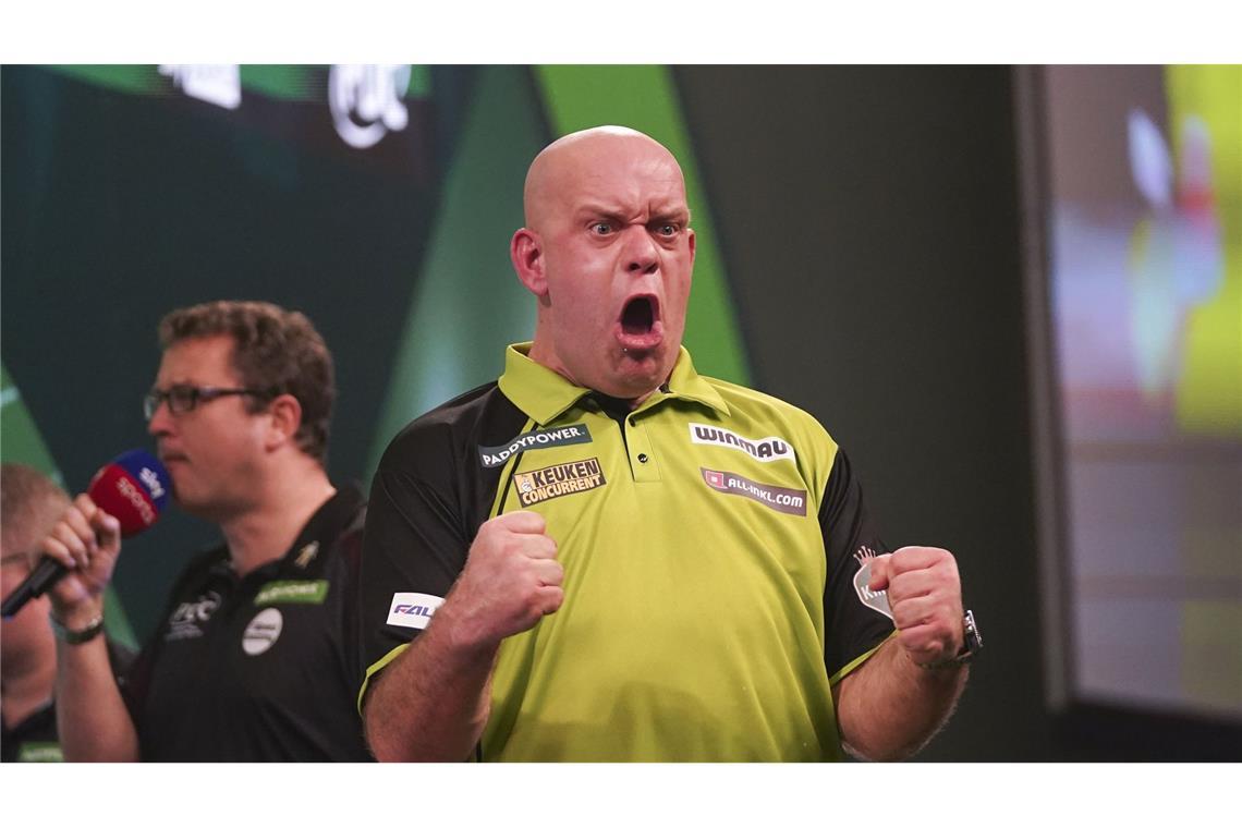 Michael van Gerwen im Halbfinale – Gerwyn Price scheidet aus Michael van Gerwen steht im Halbfinale.