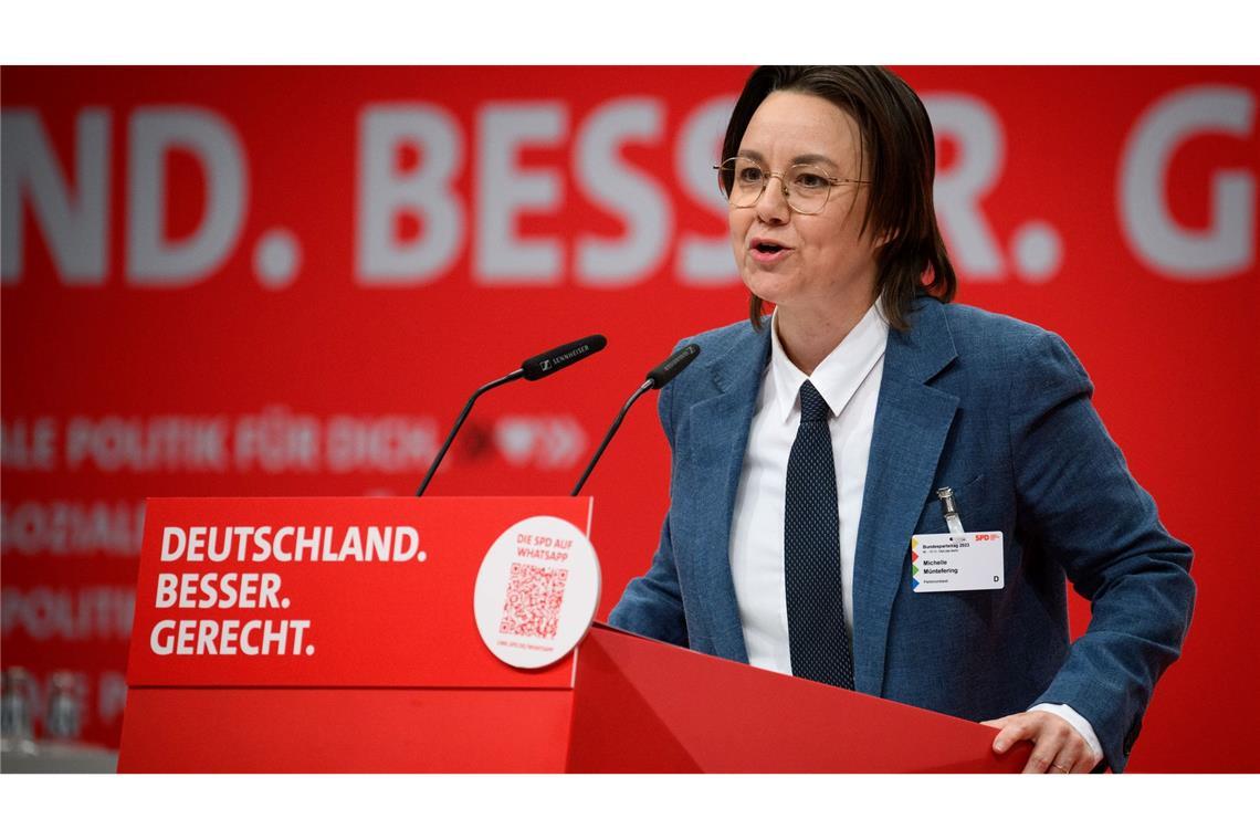 Wer will rein, wer geht? Der Bundestag formiert sich neu Michelle Müntefering (SPD). (Archivbild)