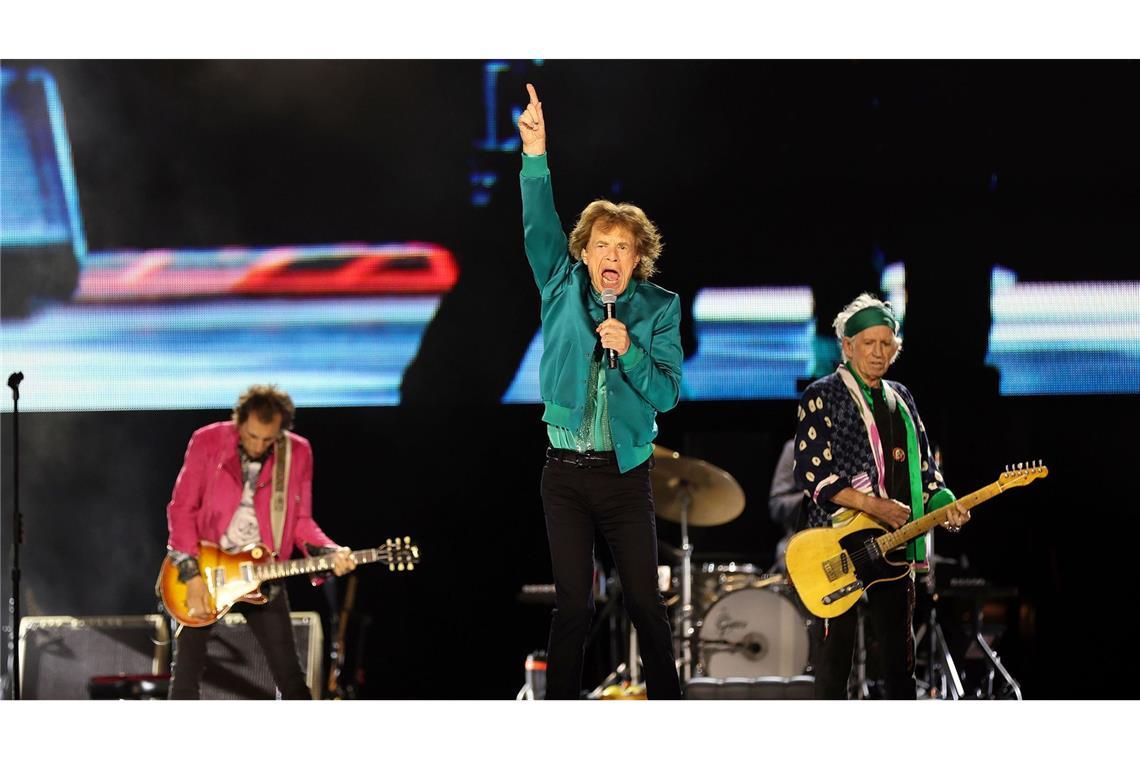 Mick Jagger und Co. in ihrem Element.