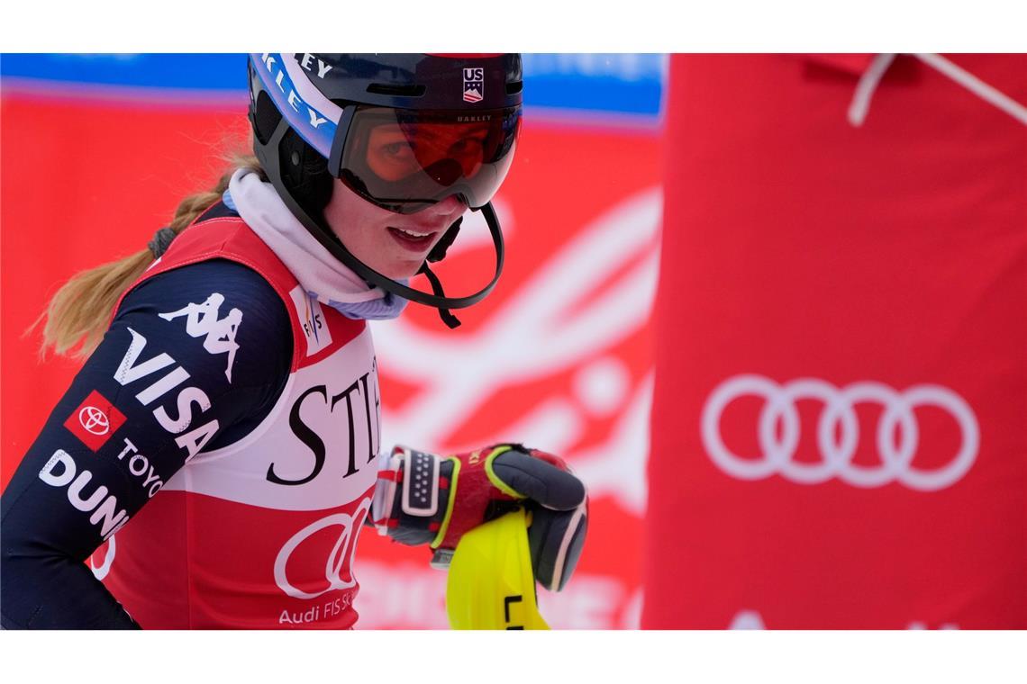 Mikaela Shiffrin feierte im dritten Slalom der Saison den dritten Sieg.