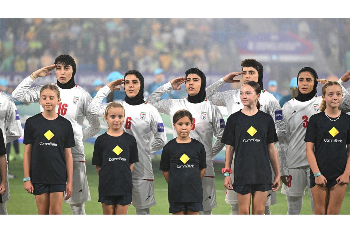 Militärgruß während des Asien Cup: Irans Fußballerinnen (Archivbild)