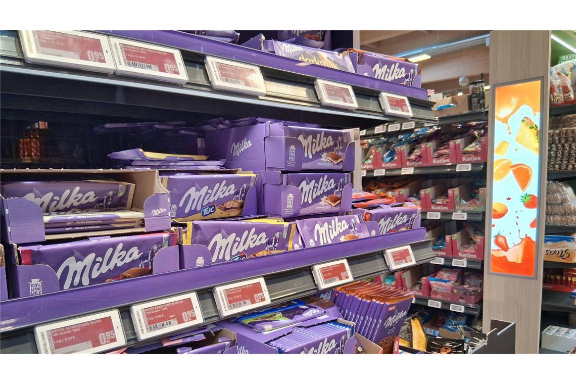 Milka-Schokolade ist im November und Dezember besonders gefragt.