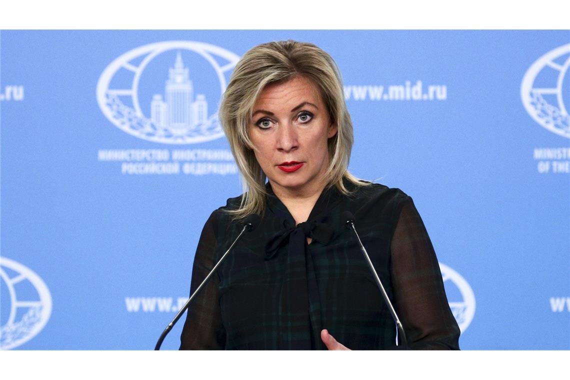 Ministeriumssprecherin Maria Sacharowa