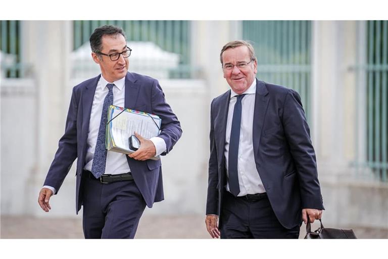 Ministerpräsident Cem Özdemir (Grüne, links) und Verteidigungsminister Boris Pistorius (SPD) haben sich in den Tagen der Ampelkoalition schätzen gelernt.