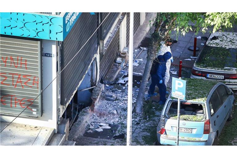 Missglückter mutmaßlicher Geldraub - Bombenexplosion in Thessaloniki