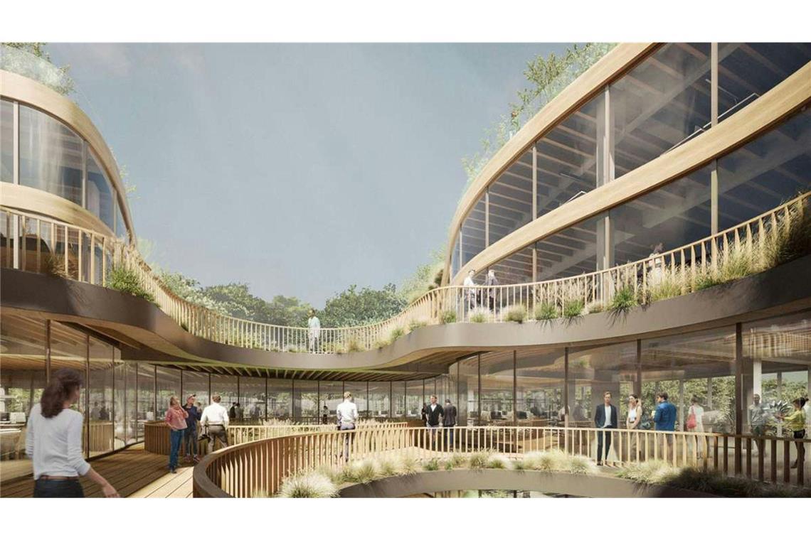 Langlebig und ressourcensparend – diese Stuttgarter Architektur schont die Umwelt Mit begrüntem Dach: So soll das ehemalige Kaufhaus Karstadt Sport in der Stuttgarter Königstraße 1c nach der Revitalisierung aussehen.