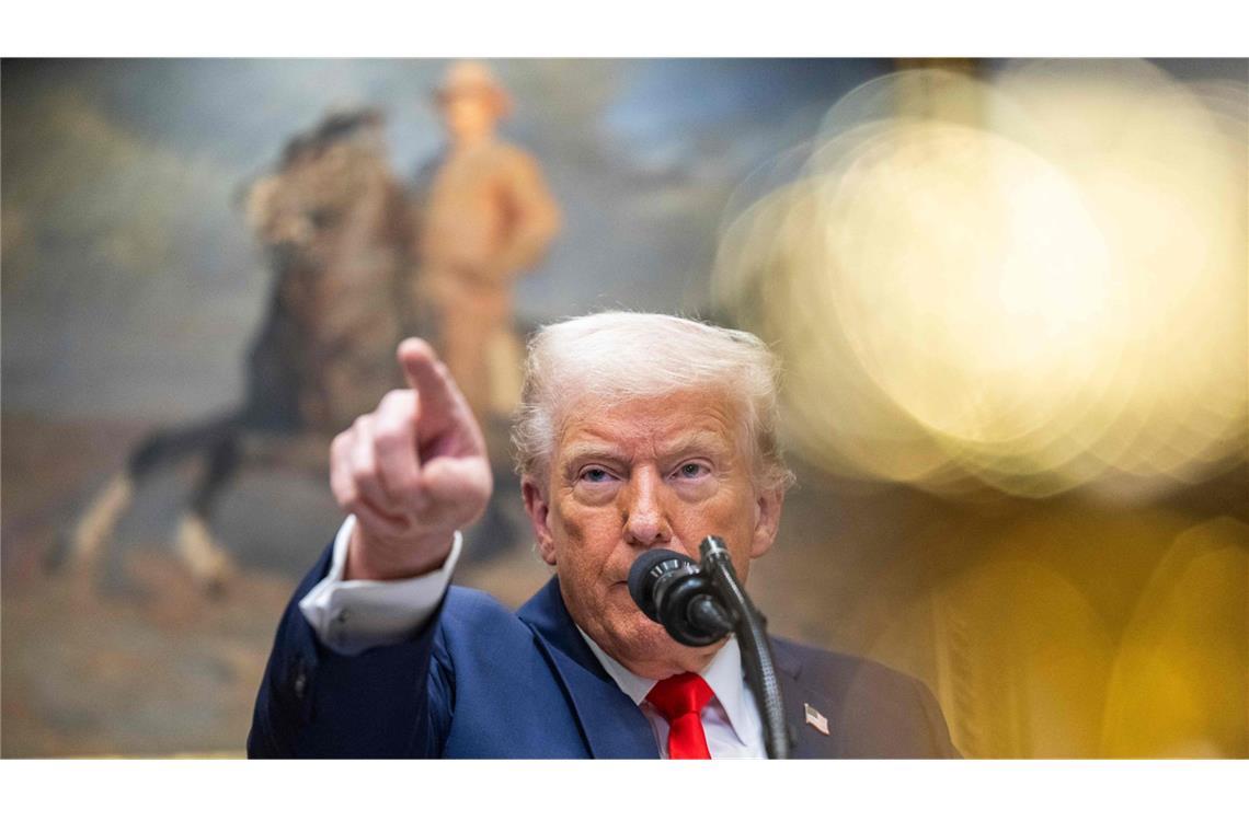 Der Imperator Donald Trump – und wie Friedrich Merz ihn einhegen muss Mit großem Herrscheranspruch: US-Präsident Donald Trump.