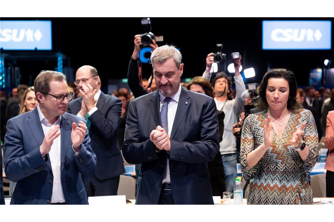 Mit seinem Prozent-Ergebnis dürfte Markus Söder nicht zufrieden sein.