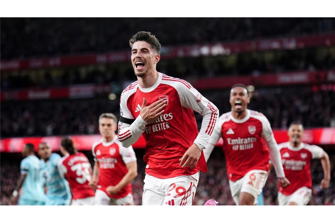 Mit seinem Tor gegen den FC Burnley ebnete Kai Havertz Arsenal den Weg zum Titel.