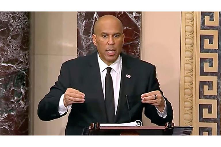 Mit seiner Marathonrede hat sich Cory Booker in den Geschichtsbüchern verewigt.