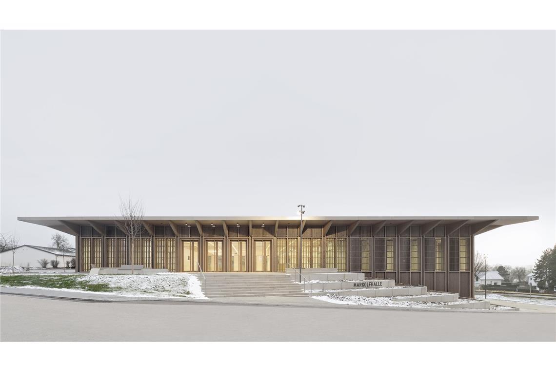 Stuttgart spricht über die Architektur von morgen Mit viel Lob bedacht und im Finale um den diesjährigen „Architektur-Oscar“ Nike: Markolfhalle Markelfingen in Radolfzell, von Steimle Architekten (Stuttgart)