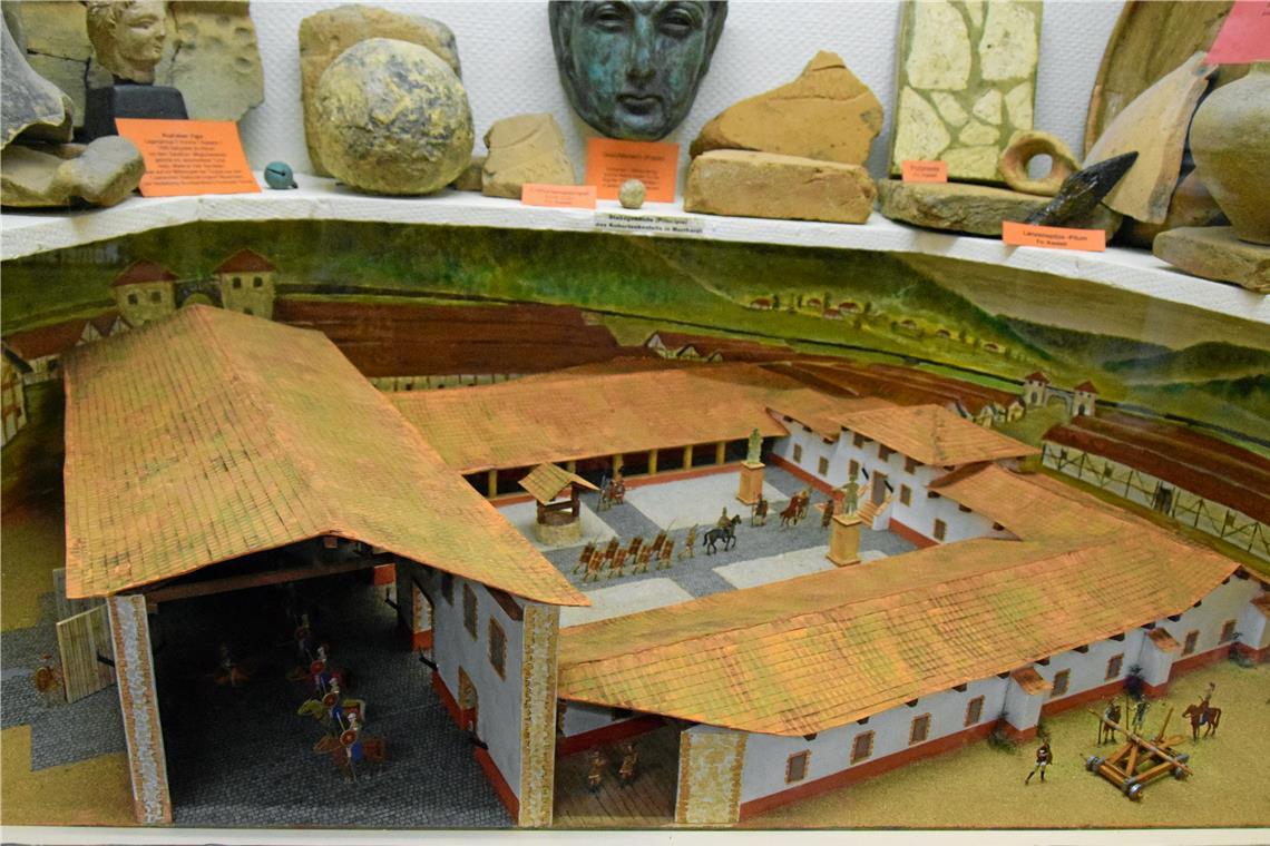 Modell des Kastells in der römischen Abteilung des Carl-Schweizer-Museums. Foto: Elisabeth Klaper