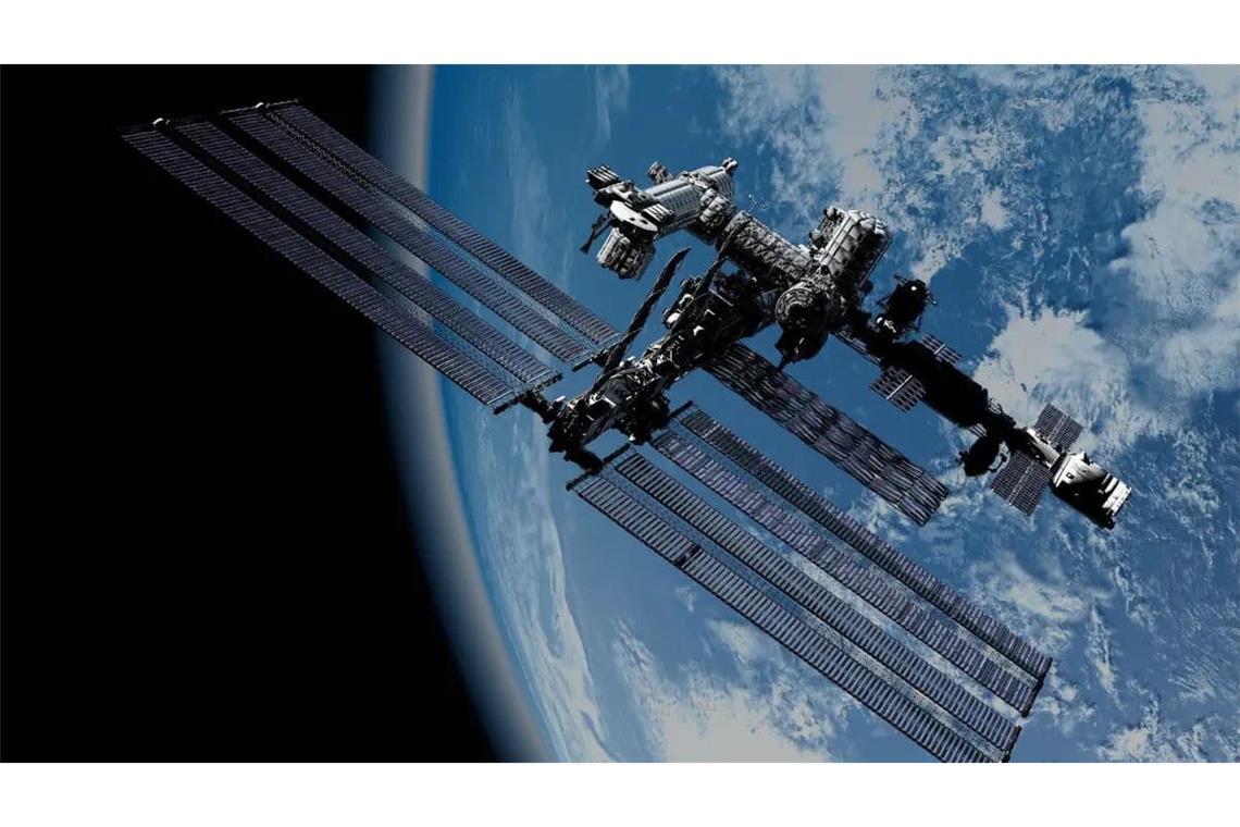 Modell einer Geo-Modul-Station im Mondorbit