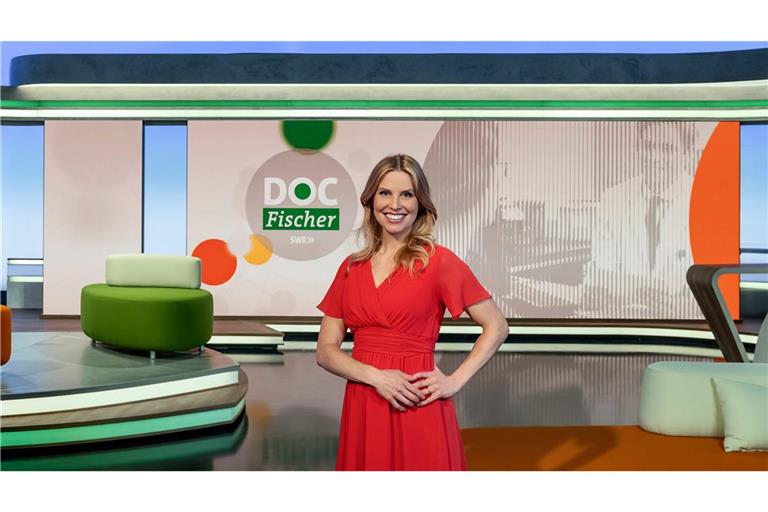 Moderatorin Julia Fischer.