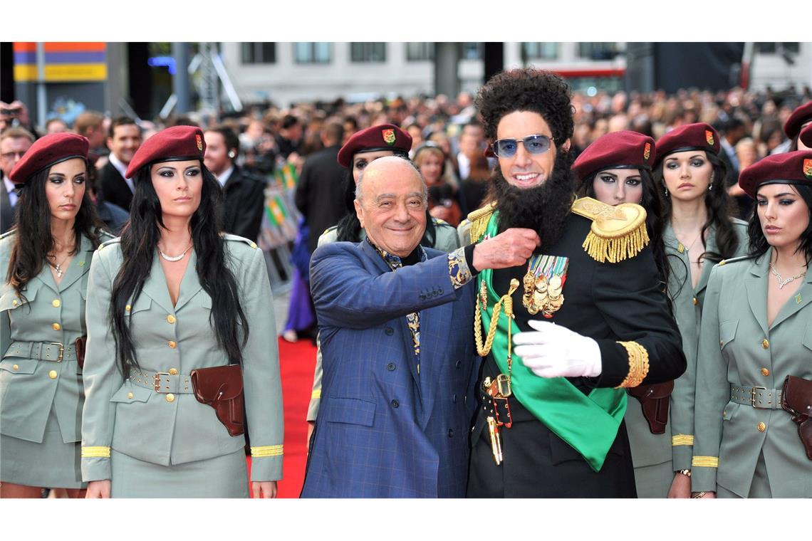 Polizei: Mehr als 100 Opfer von Unternehmer Al Fayed Mohamed Al Fayed (l.) galt als eine der schillerndsten Persönlichkeiten der britischen Geschäftswelt. (Achivbild)