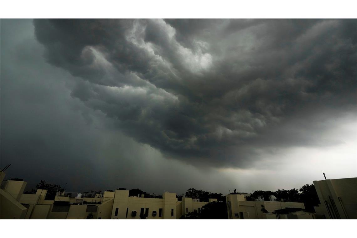 Monsun über Neu-Delhi