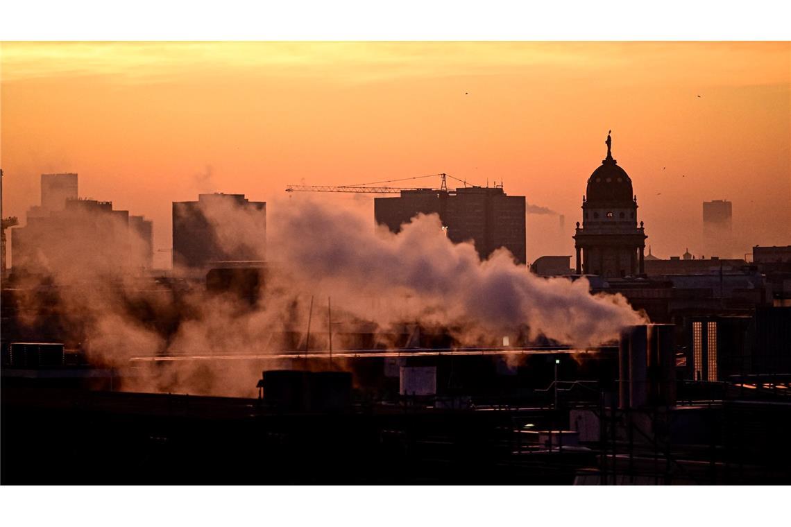Bilder des Tages Morgenstunde in Berlin.