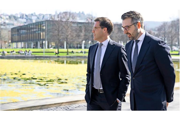 Moritz Oppelt mit Freund und Parteikollege  Manuel Hagel