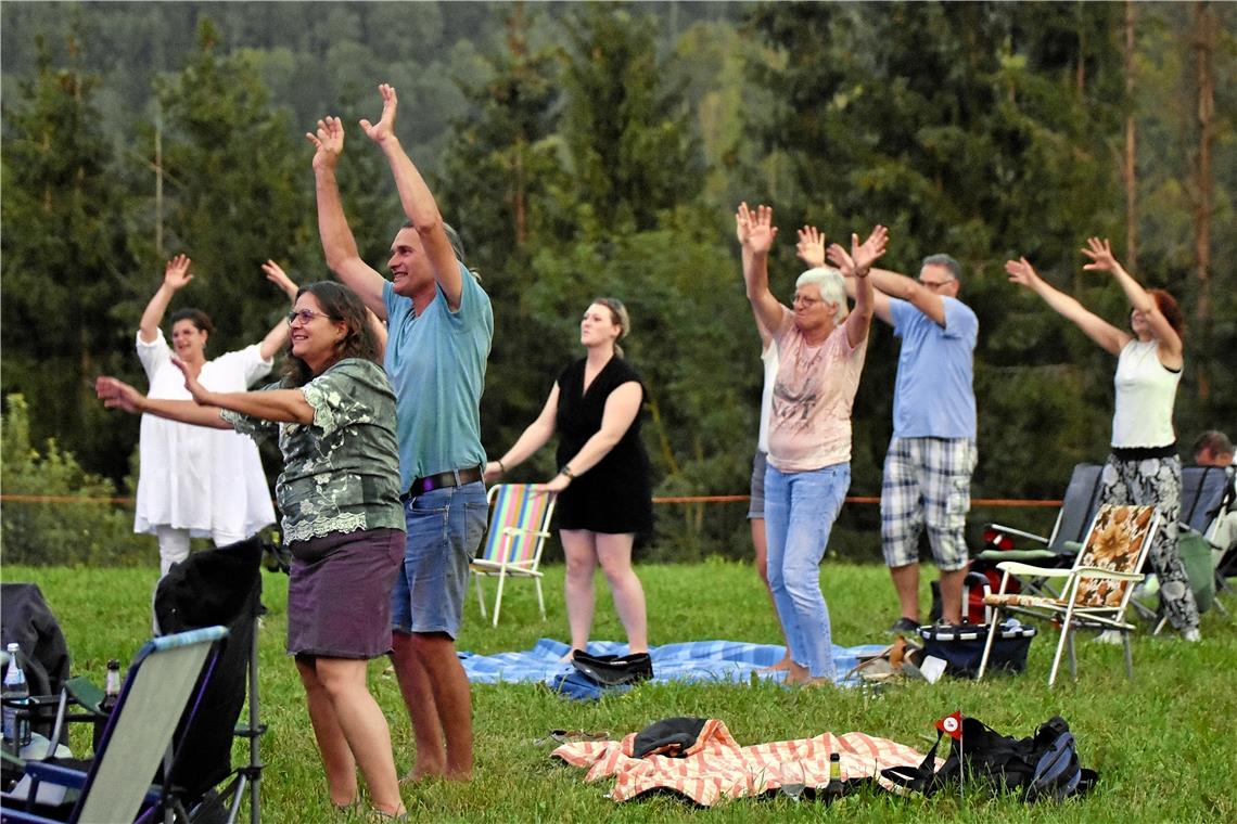 Murrhardter Sommerpalast Bergfestival in Murrhardt Waltersberg an den Wellington...