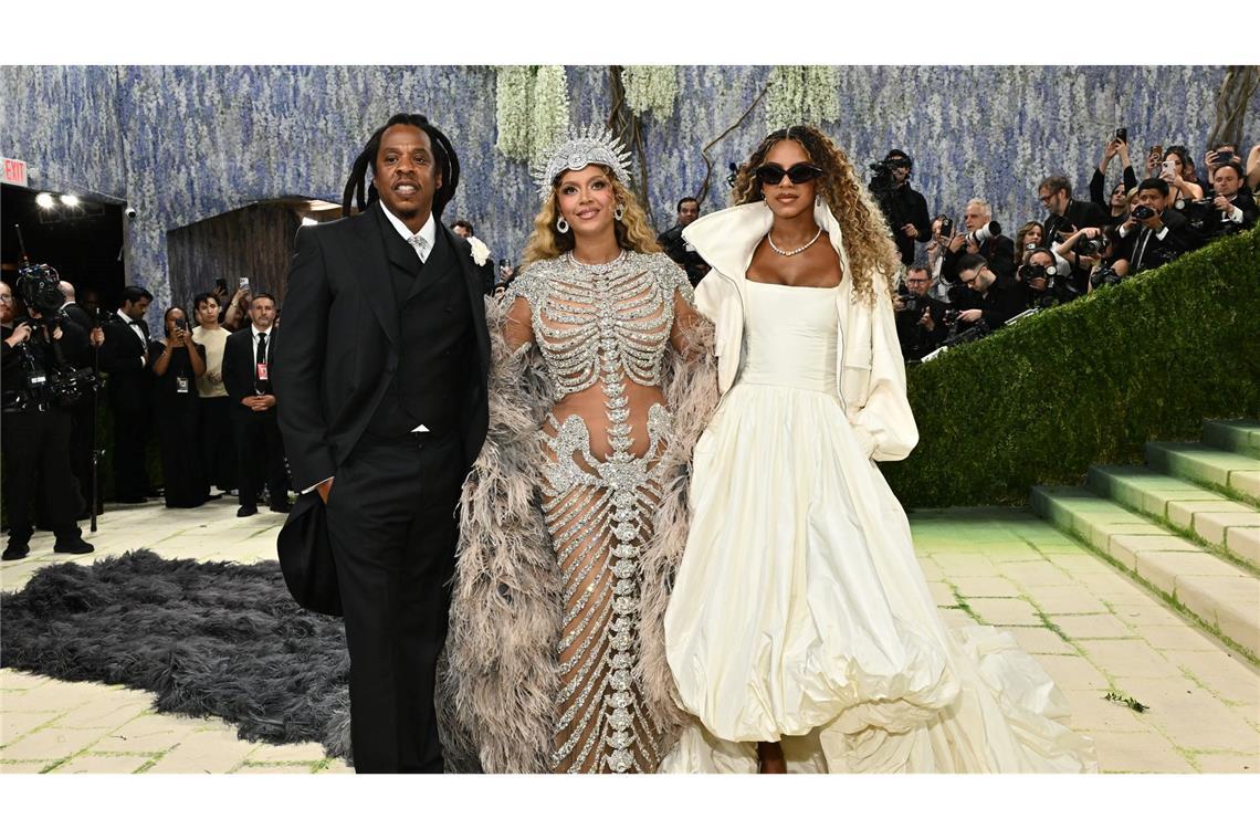Musikerin Beyoncé kam mit Mann und Tochter zur "Party des Jahres".