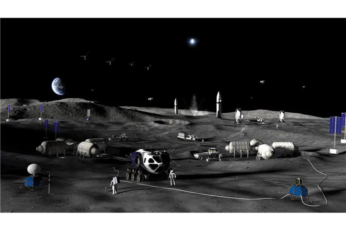 n drei Phasen soll eine dauerhafte US-Mondbasis aufgebaut werden.