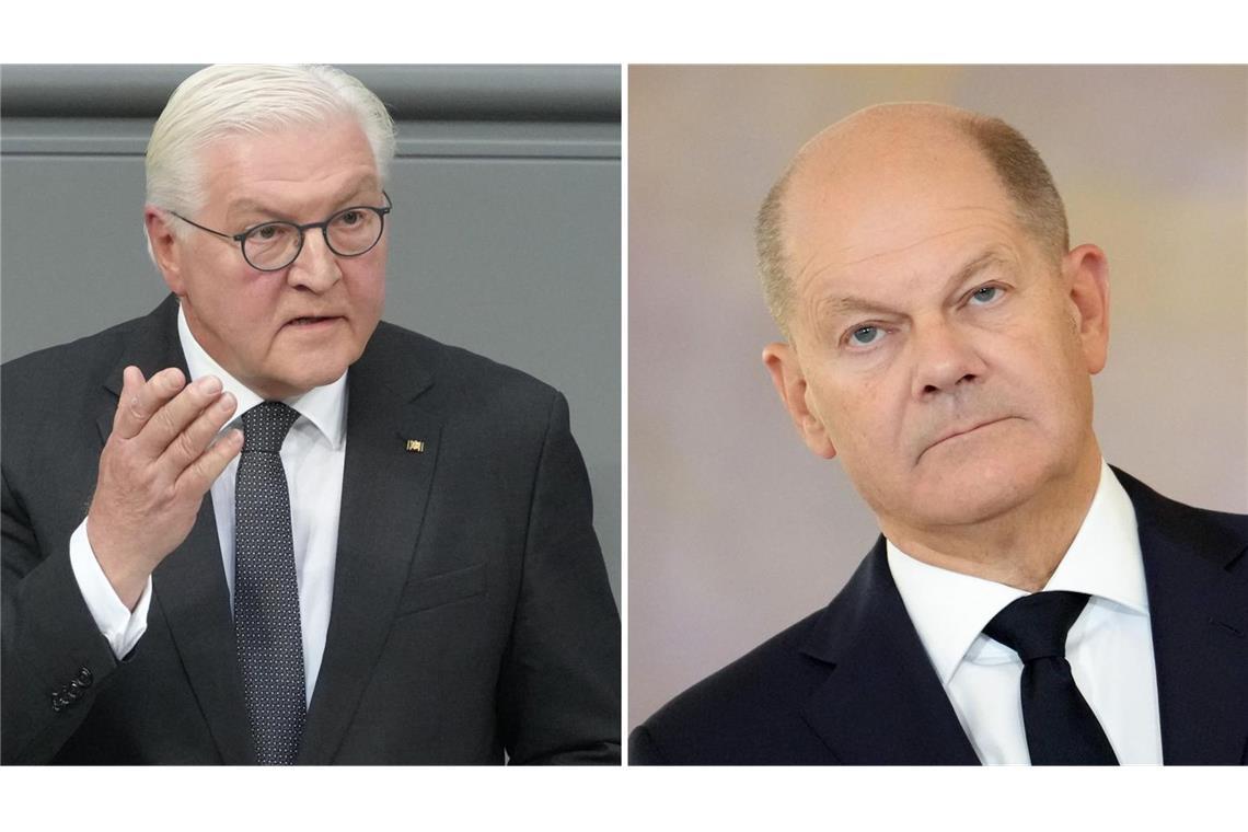 Steinmeier und Scholz reisen zu Papst-Beisetzung nach Rom Nach Angaben eines Regierungssprechers wird Bundeskanzler Olaf Scholz (SPD) gemeinsam mit Steinmeier nach Rom reisen. (Archivbilder)