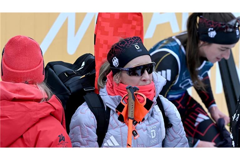 Nach dem Drama in der Staffel versteckte Franziska Preuß ihr Gesicht.