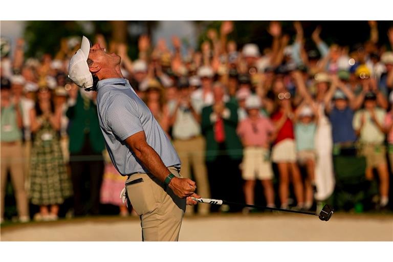 Nach dem finalen Putt brachen die Emotionen aus Rory McIlroy heraus.