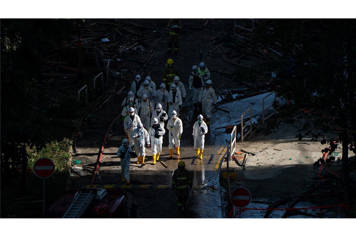 Nach dem Großbrand in Hongkong