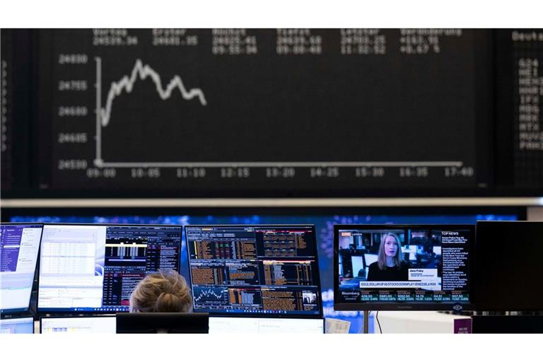 Nach dem Hoch bröckelten die Kurse wieder etwas ab.