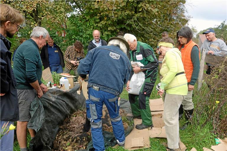 Nach dem theoretischen Teil geht es ans praktische Tun. Foto: Naturpark Schwäbisch-Fränkischer Wald