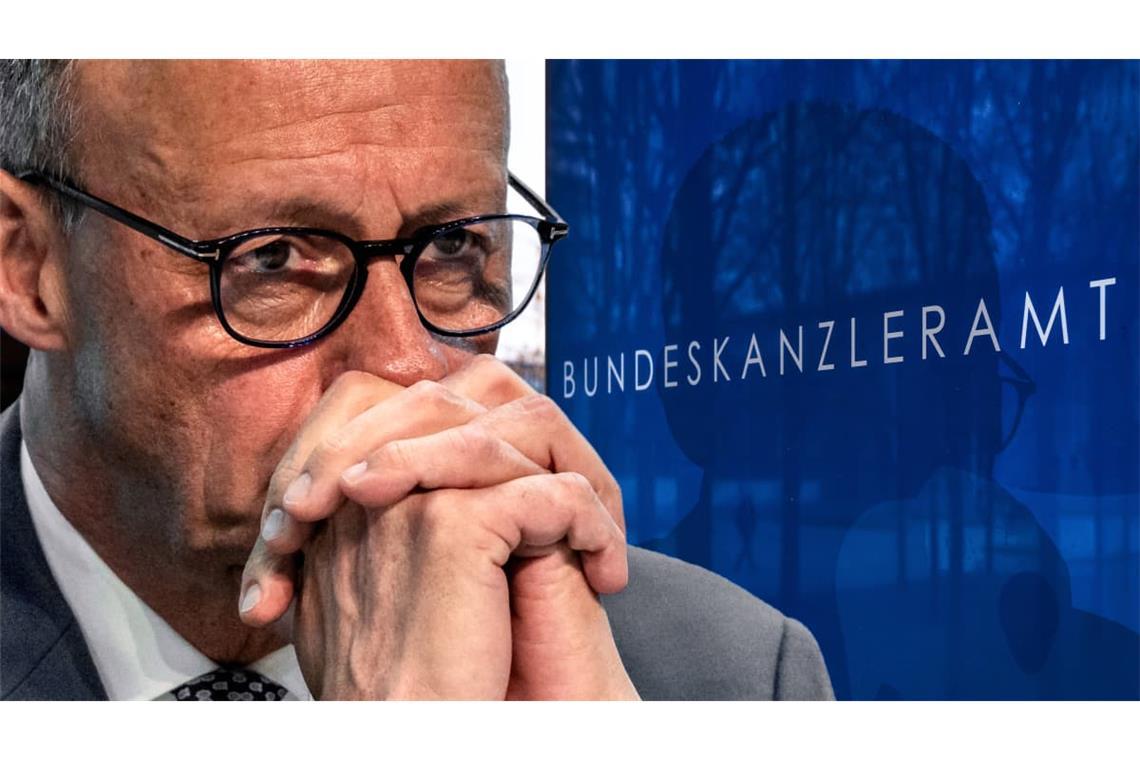 Nach den Wahlniederlagen ist Friedrich Merz in der eigenen Partei angeschlagen. Der Koalitionspartner SPD macht ihm das Kanzlerdasein zudem auch nicht leichter (Fotomontage).