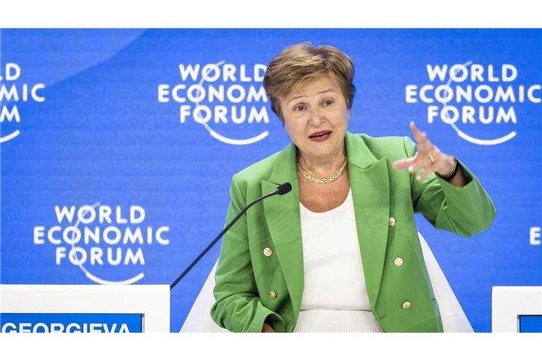 Nach den Worten von IWF-Chefin Kristalina Georgiewa ist die Unsicherheit "buchstäblich durch die Decke gegangen". (Archivbild)