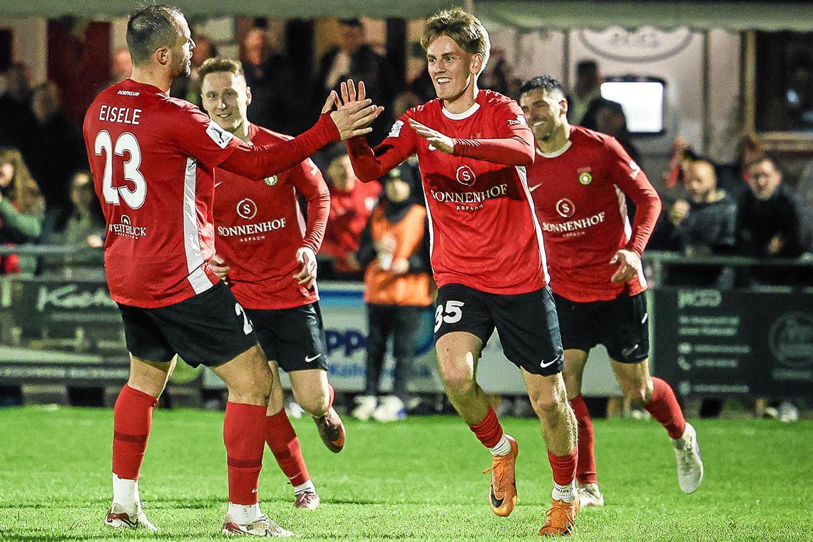 Nach einer langen und schwierigen Zeit endlich mal wieder in Großaspach richtig im Blickfeld: Lukas Stoppel. Foto: Alexander Becher