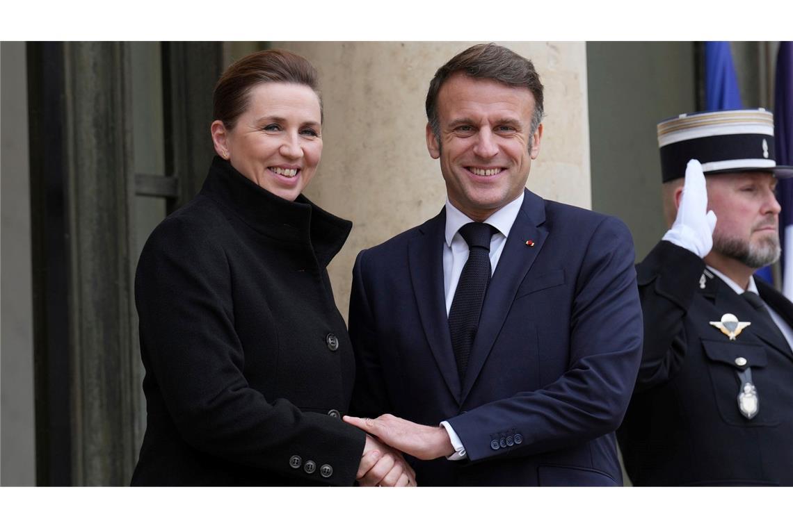 Dänemark versichert sich Europas Rückhalt im Trump-Streit Nach Scholz besuchte Frederiksen auch Emmanuel Macron.