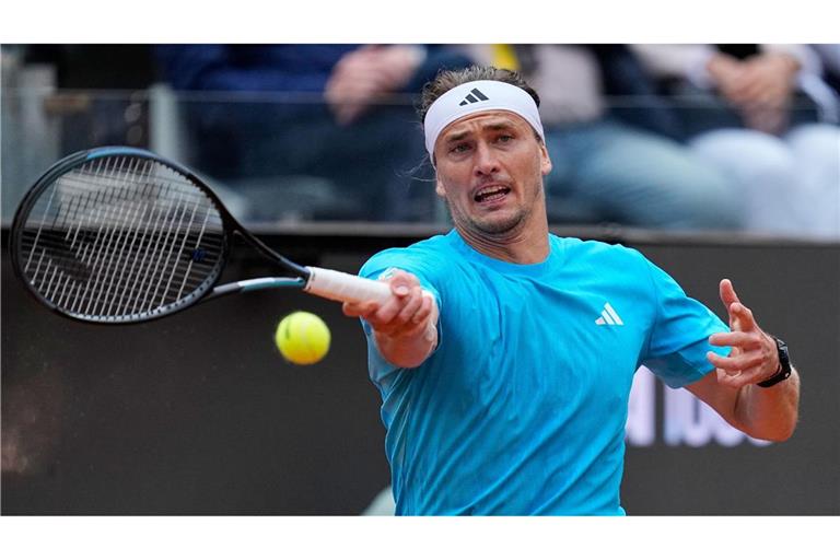 Nach sehr gutem Start verliert Alexander Zverev sein Achtelfinale beim Turnier in Rom.