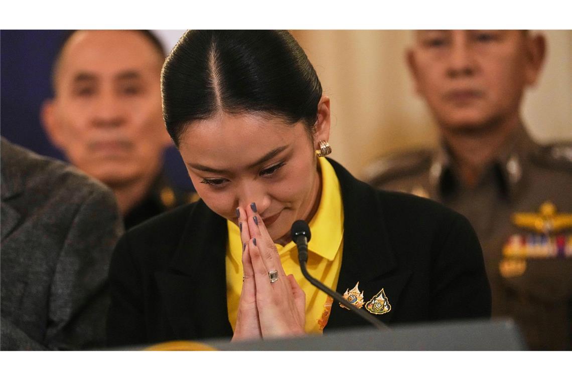 Regierungskrise in Thailand: Ministerpräsidentin suspendiert Nach umstrittenen Aussagen in einem geleakten Telefonmitschnitt war Thailands Regierungschefin unter Druck geraten. (Archivbild)