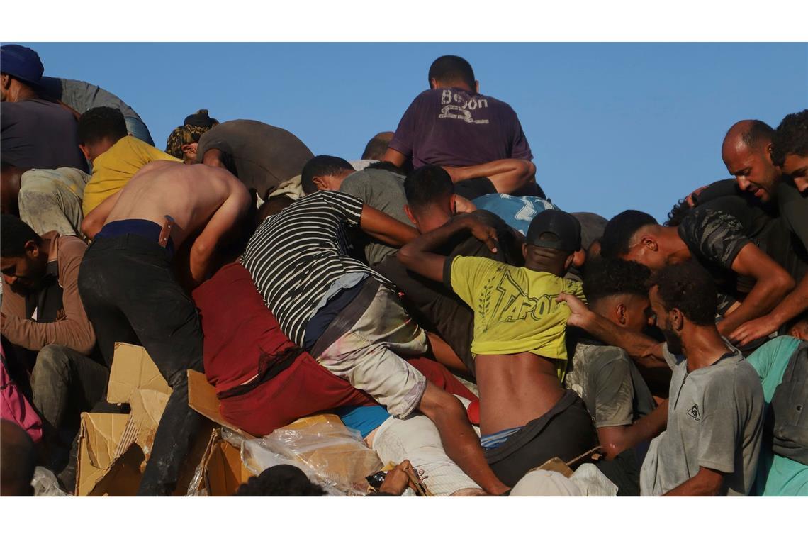 Netanjahu will angeblich Einnahme des ganzen Gazastreifens Nach UN-Angaben wird ein Großteil der Hilfsgüter in Gaza geplündert.