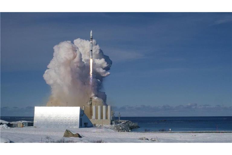 Nach wetterbedingter Verzögerung ist die deutsche Spectrum-Rakete in Norwegen gestartet. Der Flug dauerte etwa eine halbe Minute.