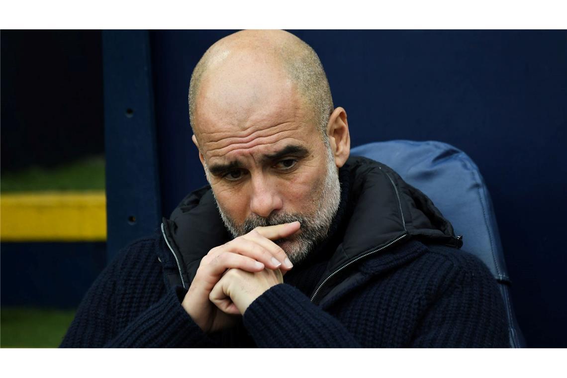 Noch mehr Stars: Guardiola sieht Shoppingtour als Lösung Nachdenklicher als gewöhnlich: Pep Guardiola sucht nach Wegen aus der Krise.