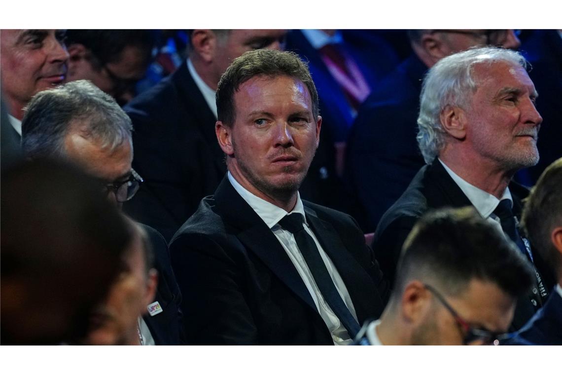 Nagelsmann verfolgte die Auslosung in Washington. (Archivbild)