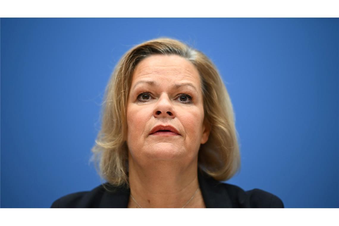 Wer will rein, wer geht? Der Bundestag formiert sich neu Nancy Faser (SPD). (Archivbild)