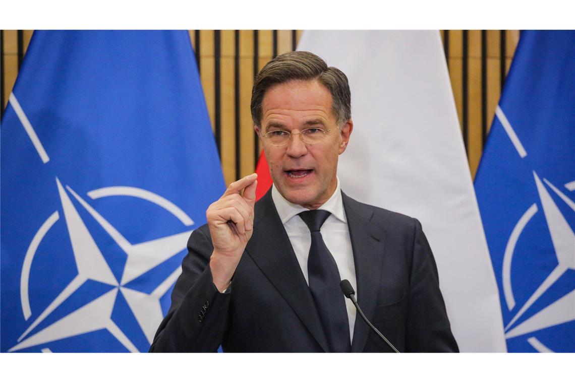Nato-Generalsekretär Mark Rutte findet lobende Worte für US-Präsident Donald Trump. (Archivbild)